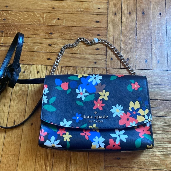 KATE SPADE CARSON CONVERTIBLE SAILING FLORAL PRINT CROSSBODY BAG - Picture 2 of 4